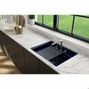 Bocchi Baveno Uno Dual-Mount Workstation Fireclay 27 in. Single Bowl 3-hole Kitchen Sink in Sapphire Blue 1633-010-0127